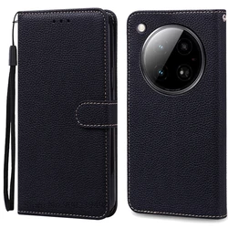 Premium Wallet Flip Leather Case with Soft TPU Book Cover for Infinix Zero40 4G 5G (Black)