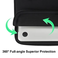 Noir pochette d'ordinateur tablette étui pour ordinateur portable pour Xiaomi Dell Lenovo ordinateur pour Macbook Air Pro Retina 11 13 1415.6 housse 3
