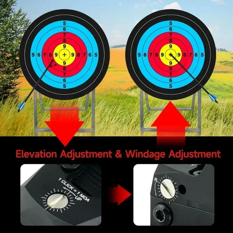Mini Red Dot Sight Collimator Gl*ck Rifle Reflex Sight Fit 20mm Weaver Rail