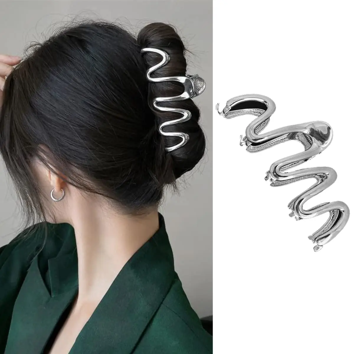 Mixed Long Hair Clips Metal Hair Claw Barrette Clamp Jaw for Women