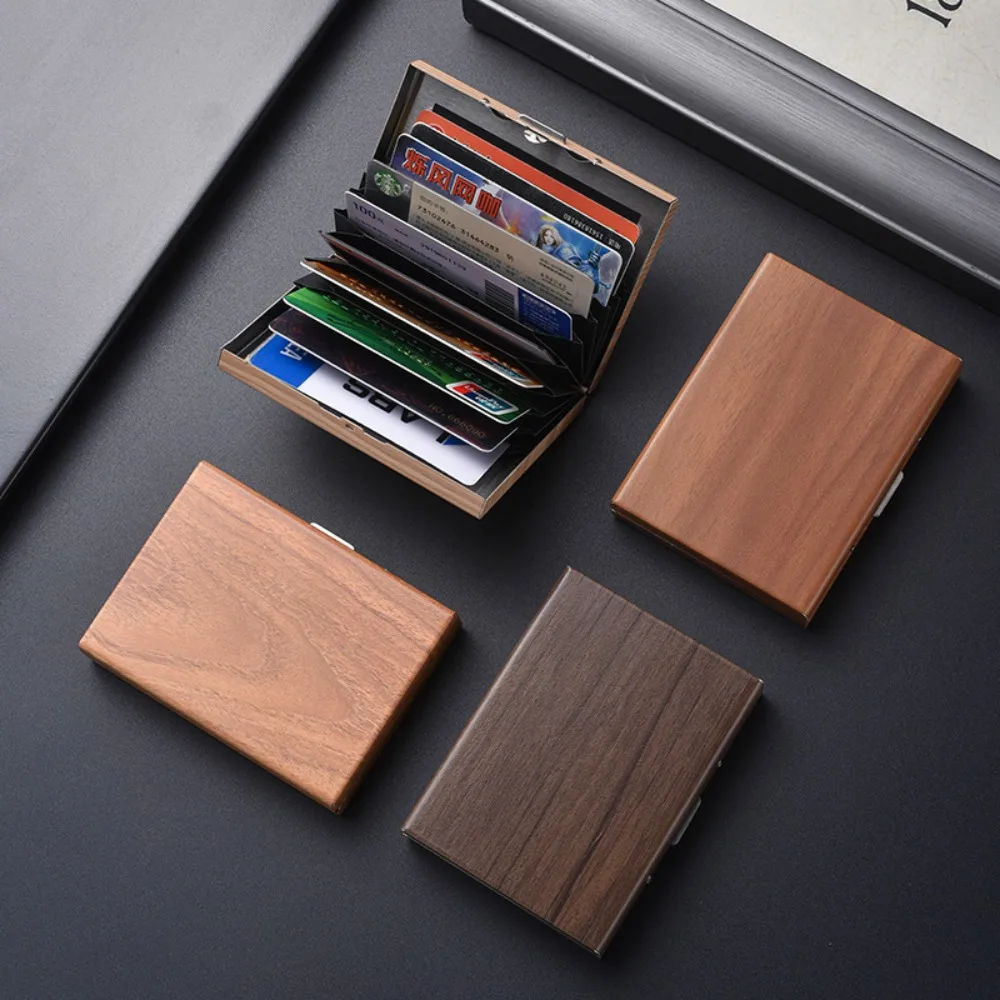 Business Credit Card Holder Business Card Box Stainless Steel Holder Men and Women Metal Ultra-thin Bank Cardholder