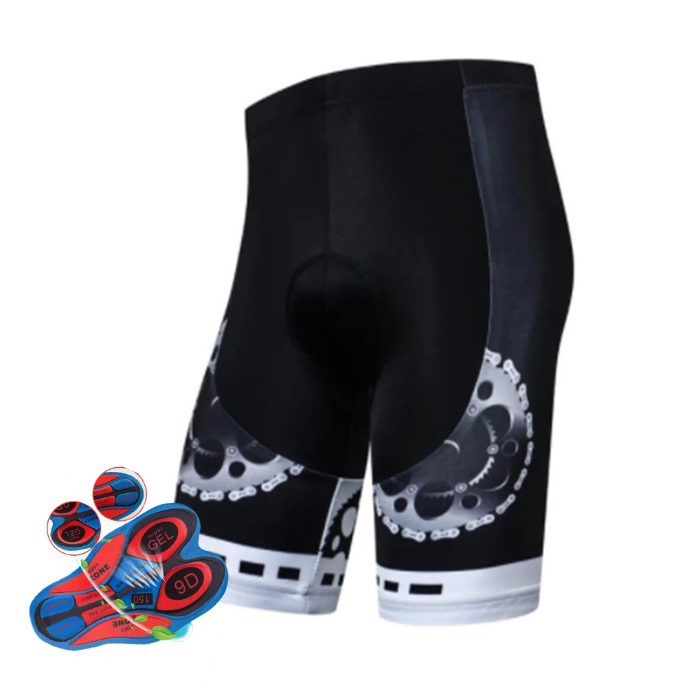 Breathable Cycling Shorts With Gel 9D Padding Bicycle Tights 2023 New Style Mountain Bike Pants Sun Protection MTB Clothing