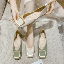 

New 2022 Women's Flat Shoes Designer Shoes Woman Luxury Moccasins Fashion Women Flats Office Ladies Shoes