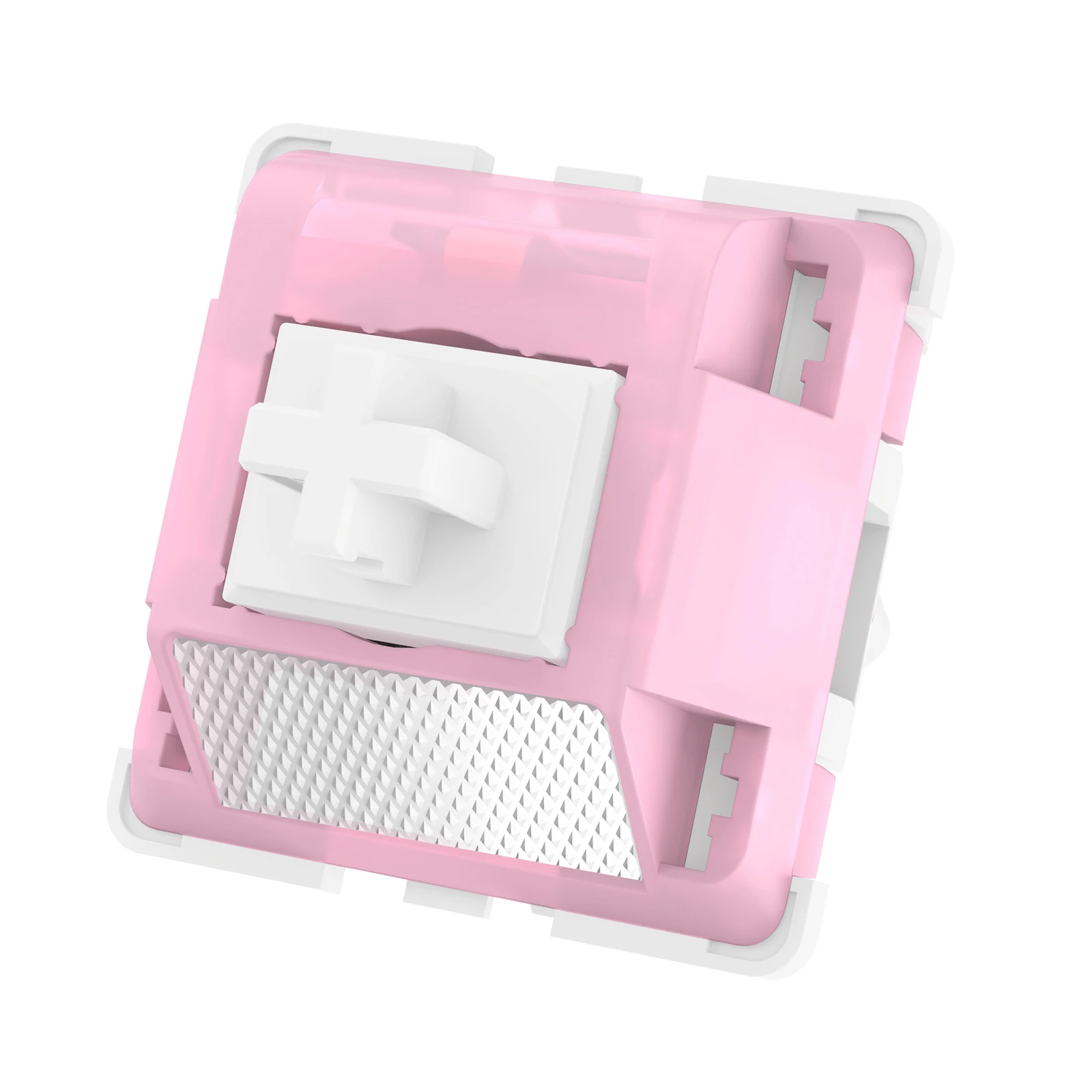 Durock-interruptor Tátil Luz Lótus Branco Pólo Longo Primavera Estendido Som Otimizado Rgb Interruptores de Teclado Marrom mx 2023 56g - Imagem 3