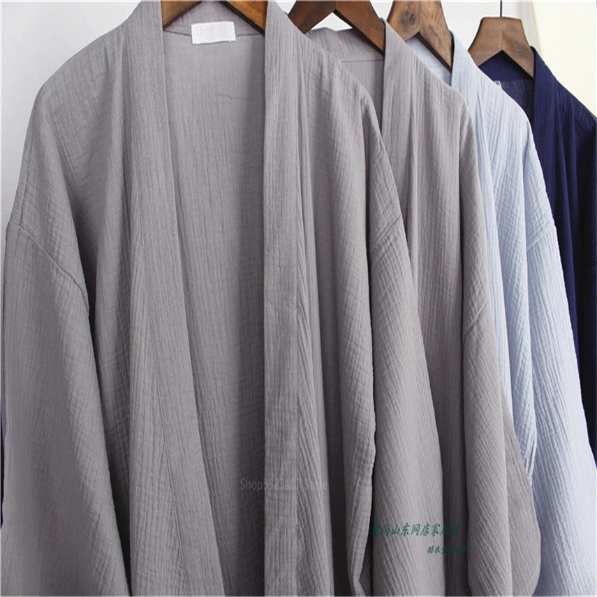 

Оригинальная Пижама, хлопковый однотонный халат Kiimoono, одежда для женщин и мужчин, традиционная хаори, для взрослых, юката, для стильного дома