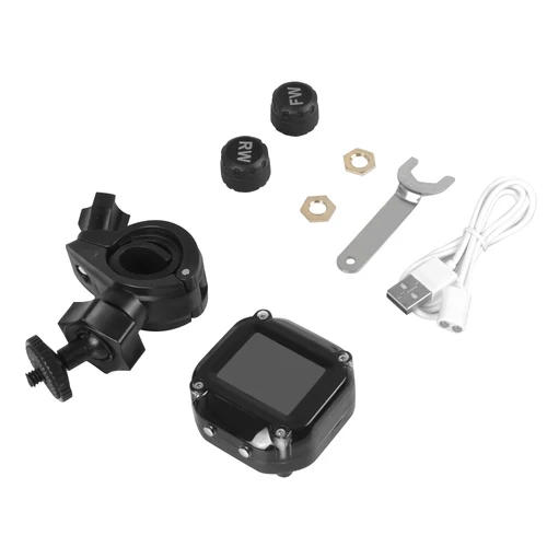 오토바이 TPMS 타이어 압력 센서, 모터 TPMS 압력 타이어 외부 센서 오토바이 모니터링 시스템 2 륜 6