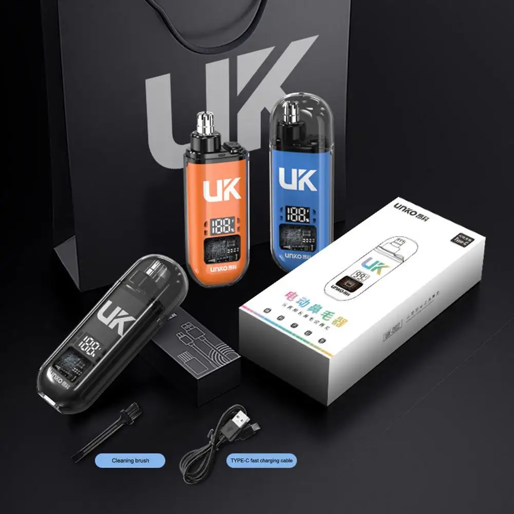남성용 디지털 전기 코 헤어 트리머, 무통 면도, 눈썹 코 트리머, USB 충전식 귀 및 코 헤어 트리머 기계