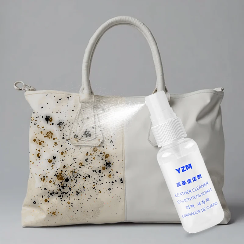 Leather Cleaner Conditioner Spray Set Stains Removing Agent Cracked Hardening Leather Maintaining Cleaner For Car