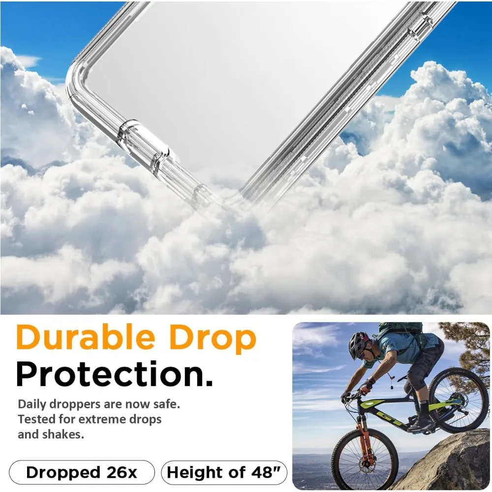 Heavy Duty Shockproof Triple Layer Transparent Protective Phone Case