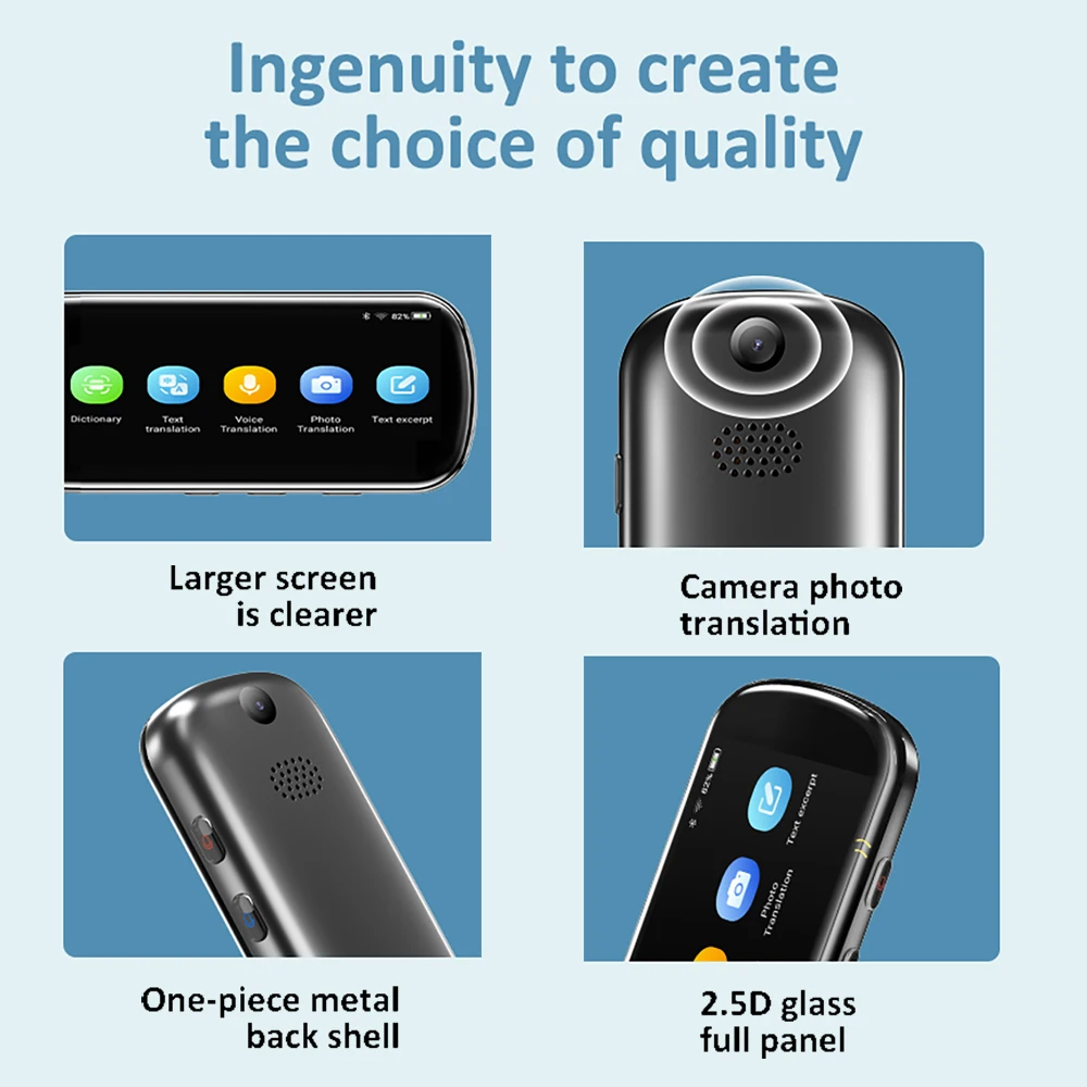 Smart 112 Language Voice Translator 3.5 Inch Screen Offline+WIFI Translation Pen Scanning Translation Pen Business Travel Abroad