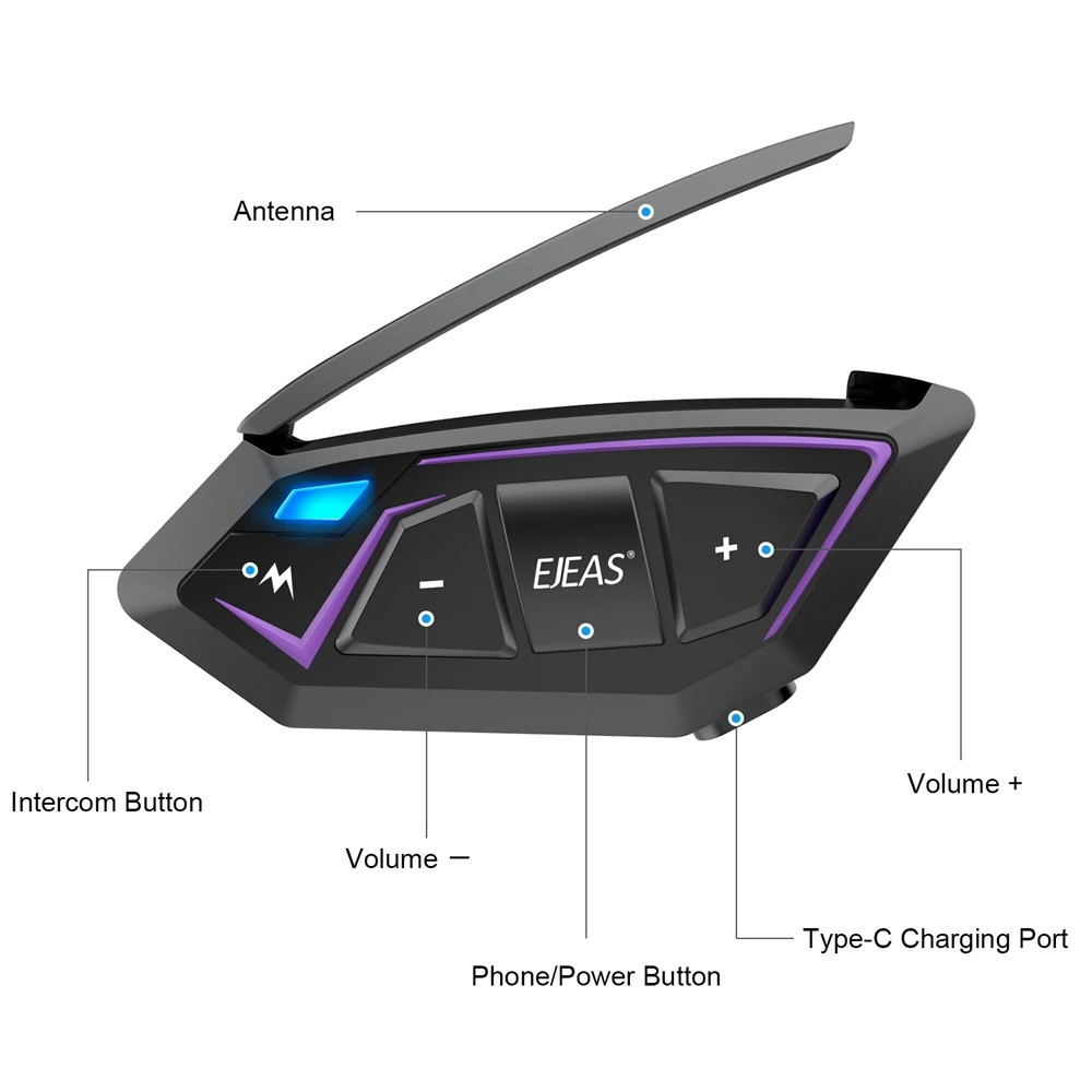 EJEAS MS8  ޽ , IP67     , 8  ׷ ǽð ȭ, 1 , 2 