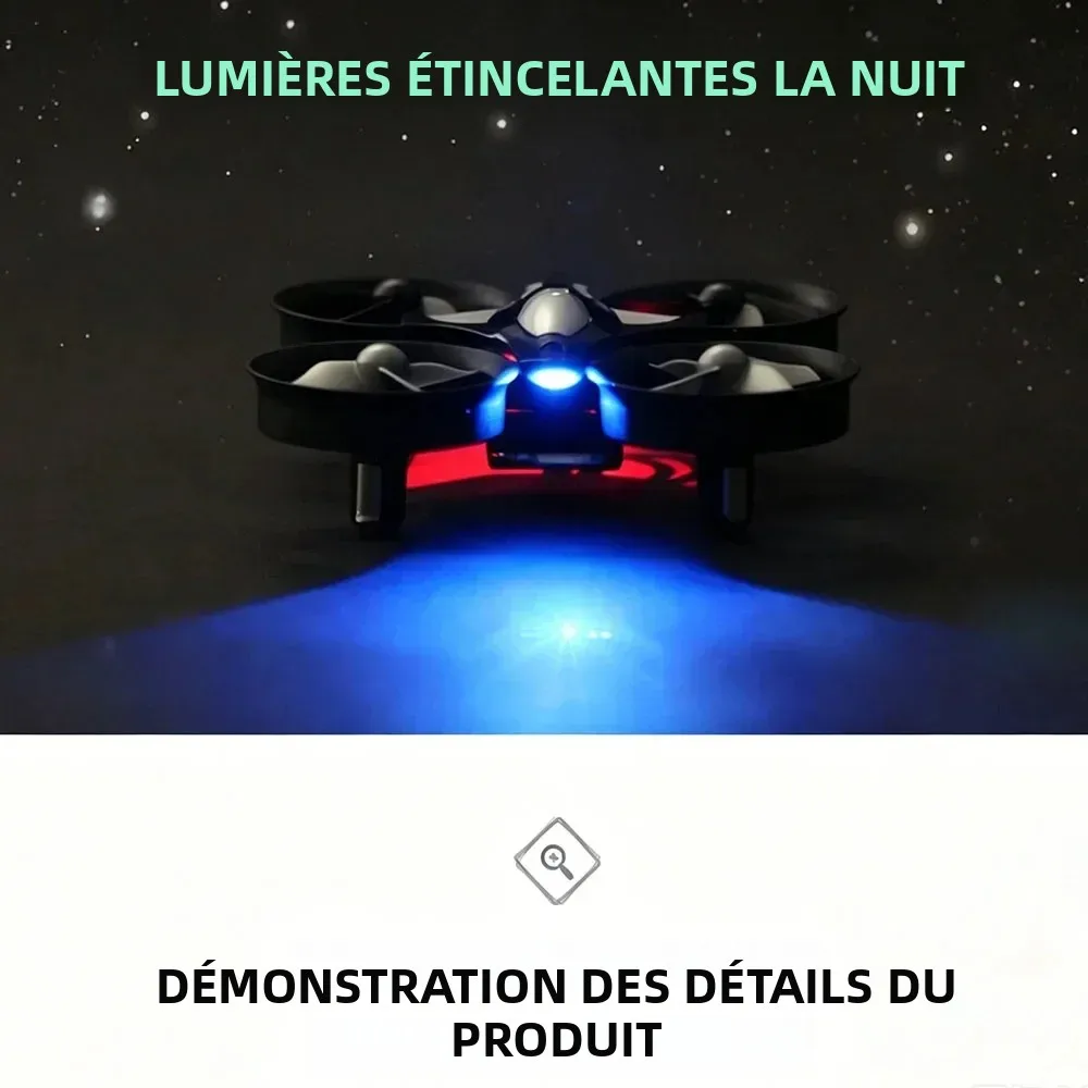 Mini Drone JJRC H36 avec Caméra HD 1080p - Drone RC Pas Cher