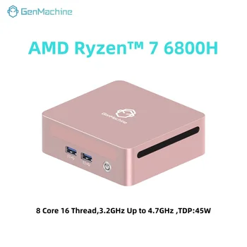 GenMachine Ryzen PRO 6800H MINI PC Windows 11 8C/16T 3.2Ghz LPDDR5 6400Mhz 24G RAM 256G ROM WIFI6 BT5.2 bricolage ordinateur de jeu 1