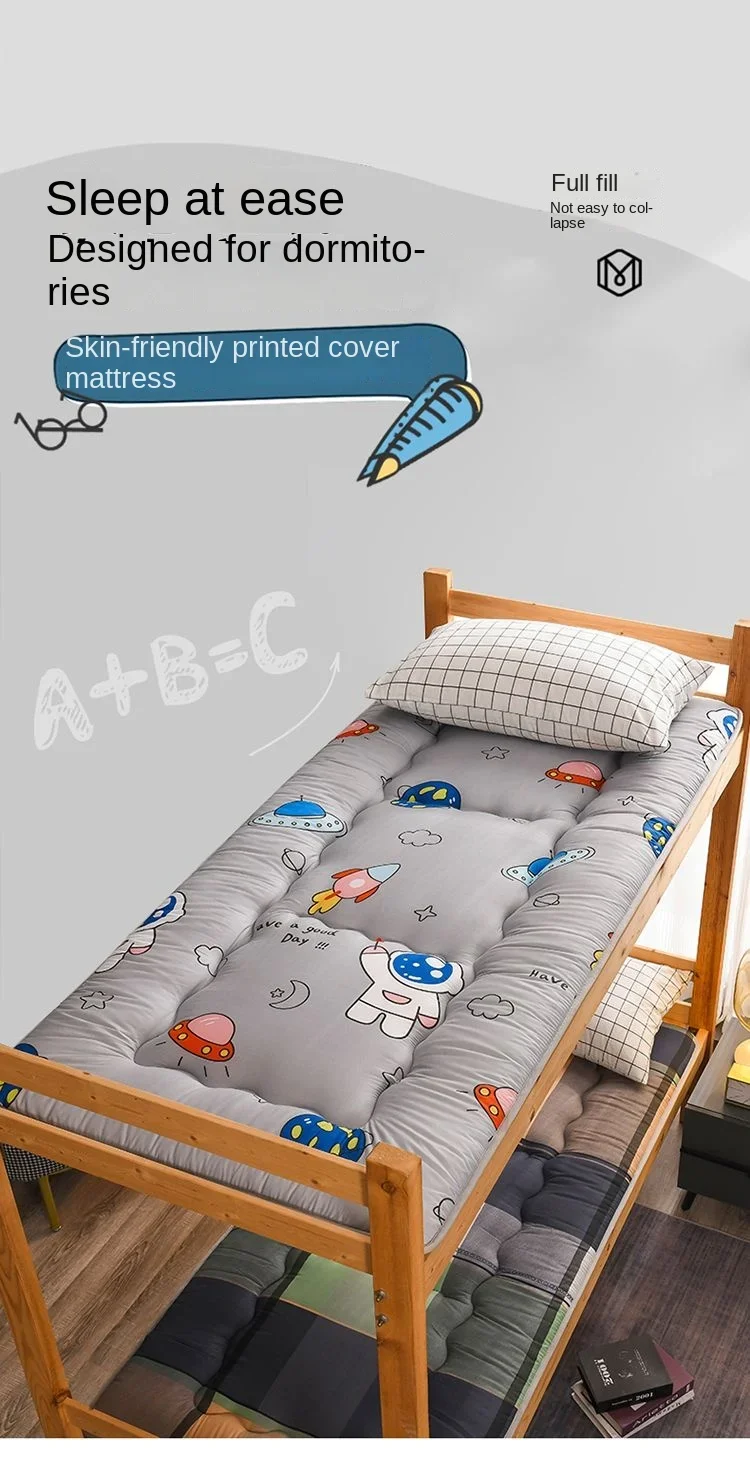 Description Picture 2 of itemDouble Mattress for Sleeping Full Size Individual Folding Mattresses Topper Japanese Dormitory Futon Bedroom Furniture Summer