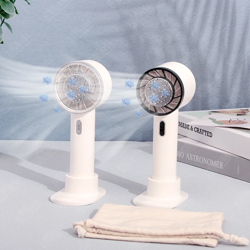 Mini Portátil Handheld Air Cooler Ventilador de Refrigeração Recarregável Usb Semiconductor Refrigeration Cooling Bateria 2200mah