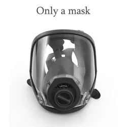 Full Face Gas Mask with Activated Carbon Filter for Nuclear and Chemical Protection (Only a mask)
