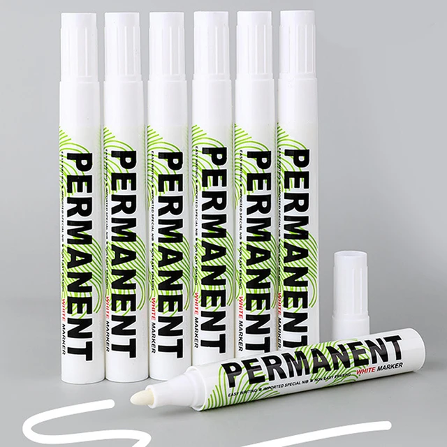 Waterproof Permanent Marker White  White Permanent Marker Fabric - White  Marker Pen - Aliexpress