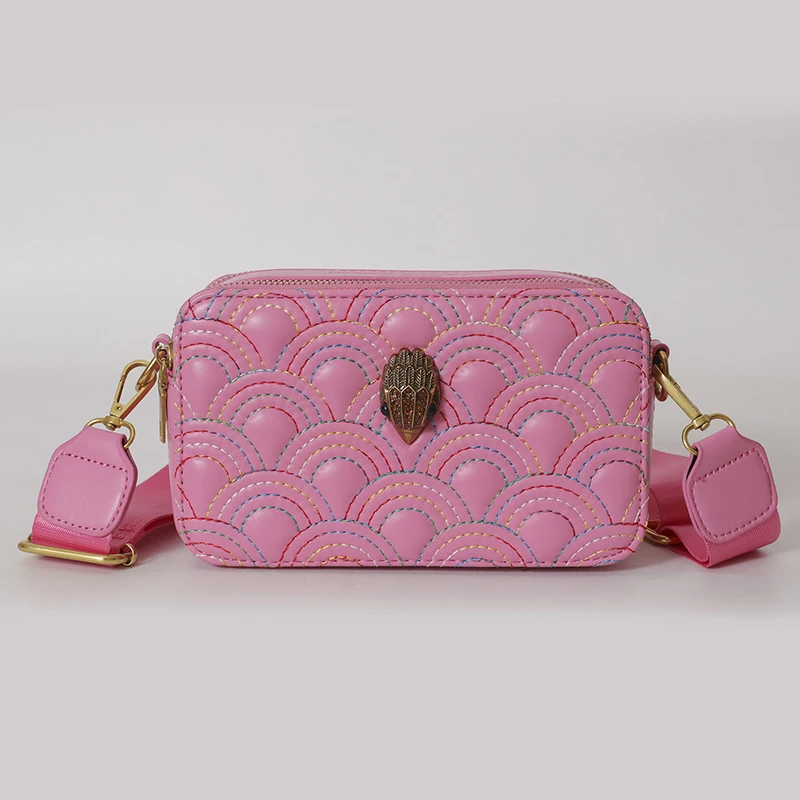 thumbnail image 1 of KURT GEIGER LONDON Nuevo bolso de hombro para mujer, bolsos de diseñador de moda para cámara, bolso cuadrado con cremallera y letras para mujer, bolso de mano de marca de lujo para mujer, 1 of 5