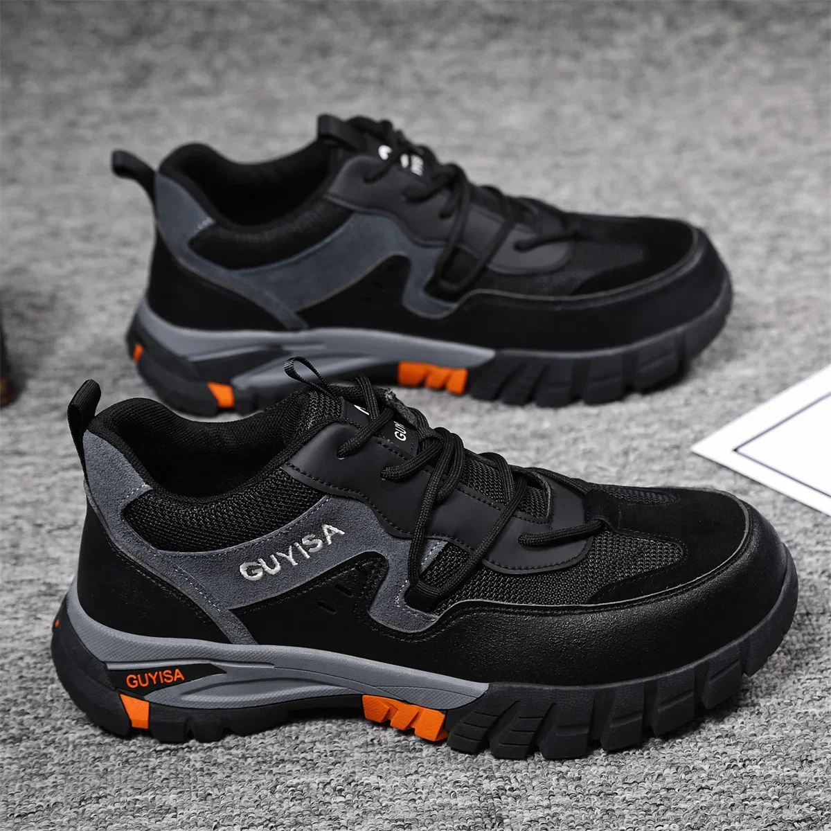 

Safety Shoes Men Women Steel Toe Boots Indestructible Work Shoes Lightweight Breathable Anti-smash Construction Shoes Sneakers