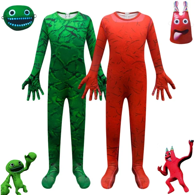 Rainbow Friends Costume For Kids Jumpsuits Purple Monster Cosplay Horror  Game Outfit For Girl Boy Halloween Carnival Party