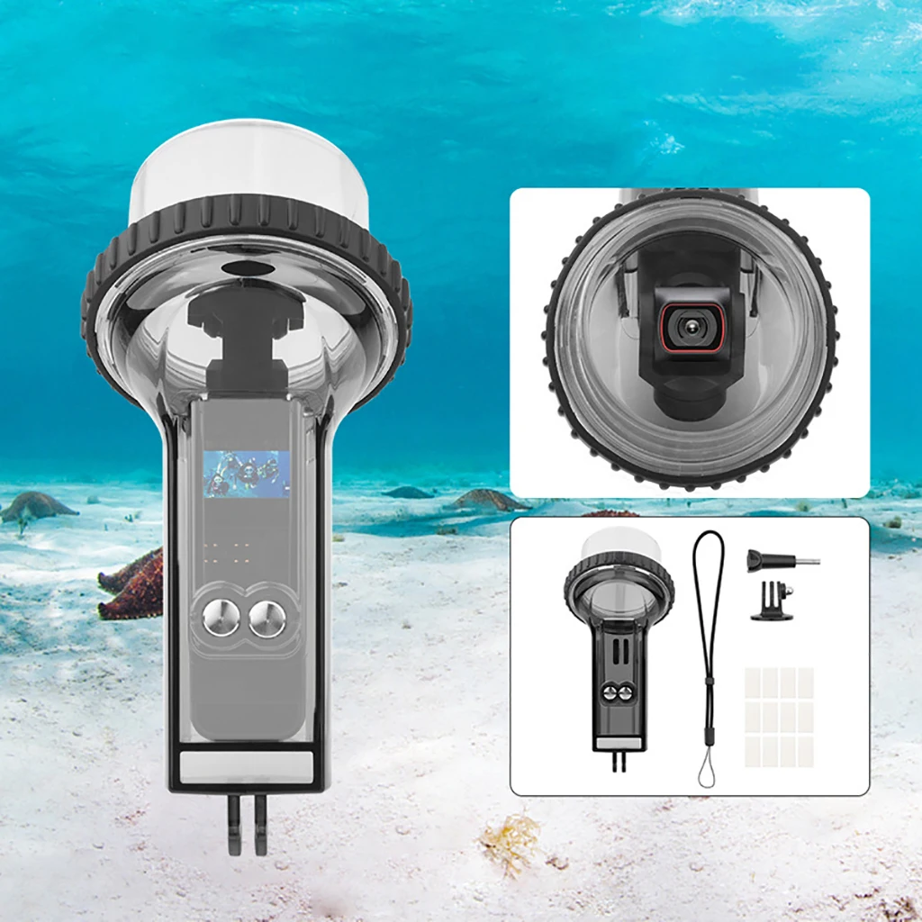 FEICHAO Waterproof Housing Case For DJI Osmo Pocket 2 /3 Optional Gimbal Diving Surfing Protective Shell Underwater 60m Anti-fog