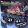 New 180°Wireless Headphone Bluetooth 5.4 Handsfree Noise Canceling Rotatable Sport Digital Display Earphones Single Ear Earhook 6