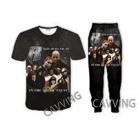 Rapper DMX  3D Printed Casual T-shirt + Pants Jogging Pants Trousers Suit Clothes Women/ Men Sets for Women/Men   R02 1