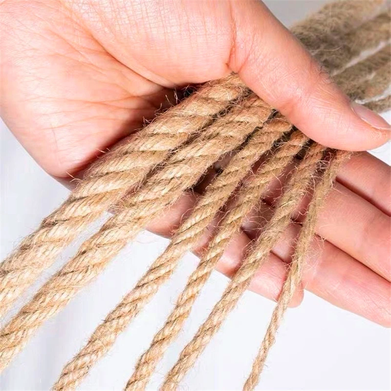 1/1.5/2/2.5/3/4/6/8/10MM Natural Jute Cord Rope For Weddings Belt Strap Floristry Party Gardening Decoration DIY Gift Packing