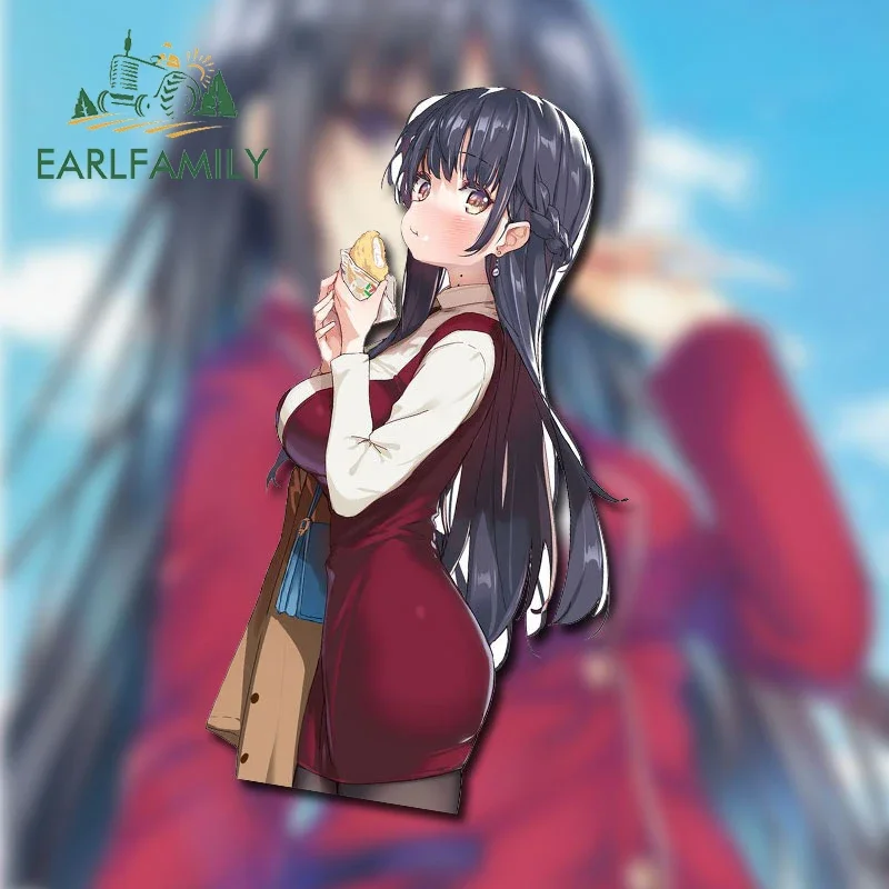 

EARLFAMILY 13 см X 6,8 см для Анны Ямада милые едящие автомобильные наклейки креативные Стильные наклейки для автомобиля водонепроницаемые солнцезащитные Индивидуальные