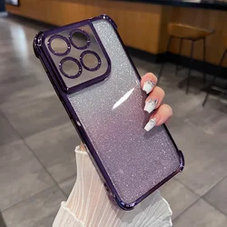 Glitter Electroplated Phone Case - Sparkling Protective Cover for MOTO G84 (PURPLE)