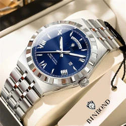 Men's Luxury Quartz Automatic Sports Watch - High - Quality Fashion Wristwatch Gift (6675 - 3blue)