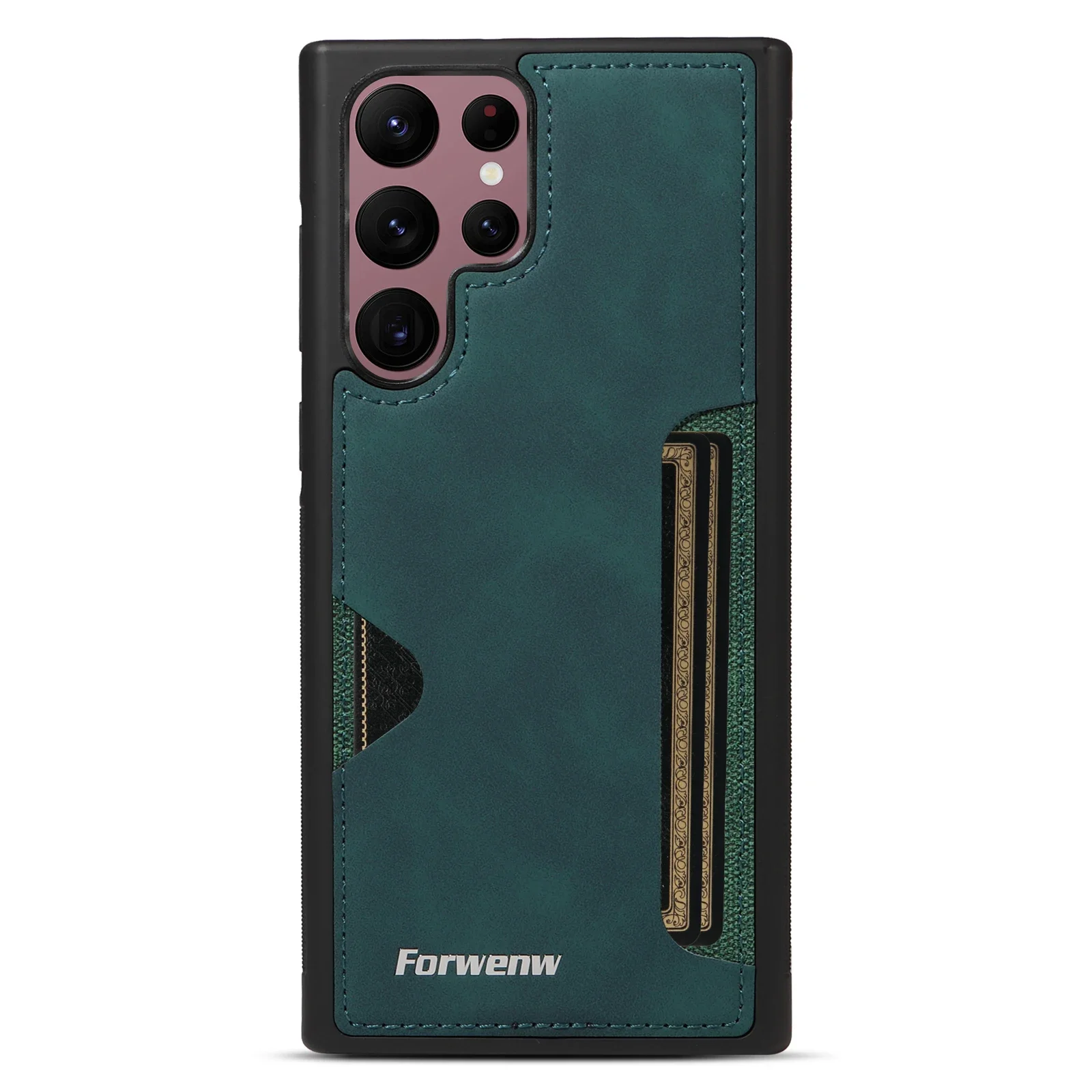 Enhanced Leather Wallet Case with Card Slots - Business Edition