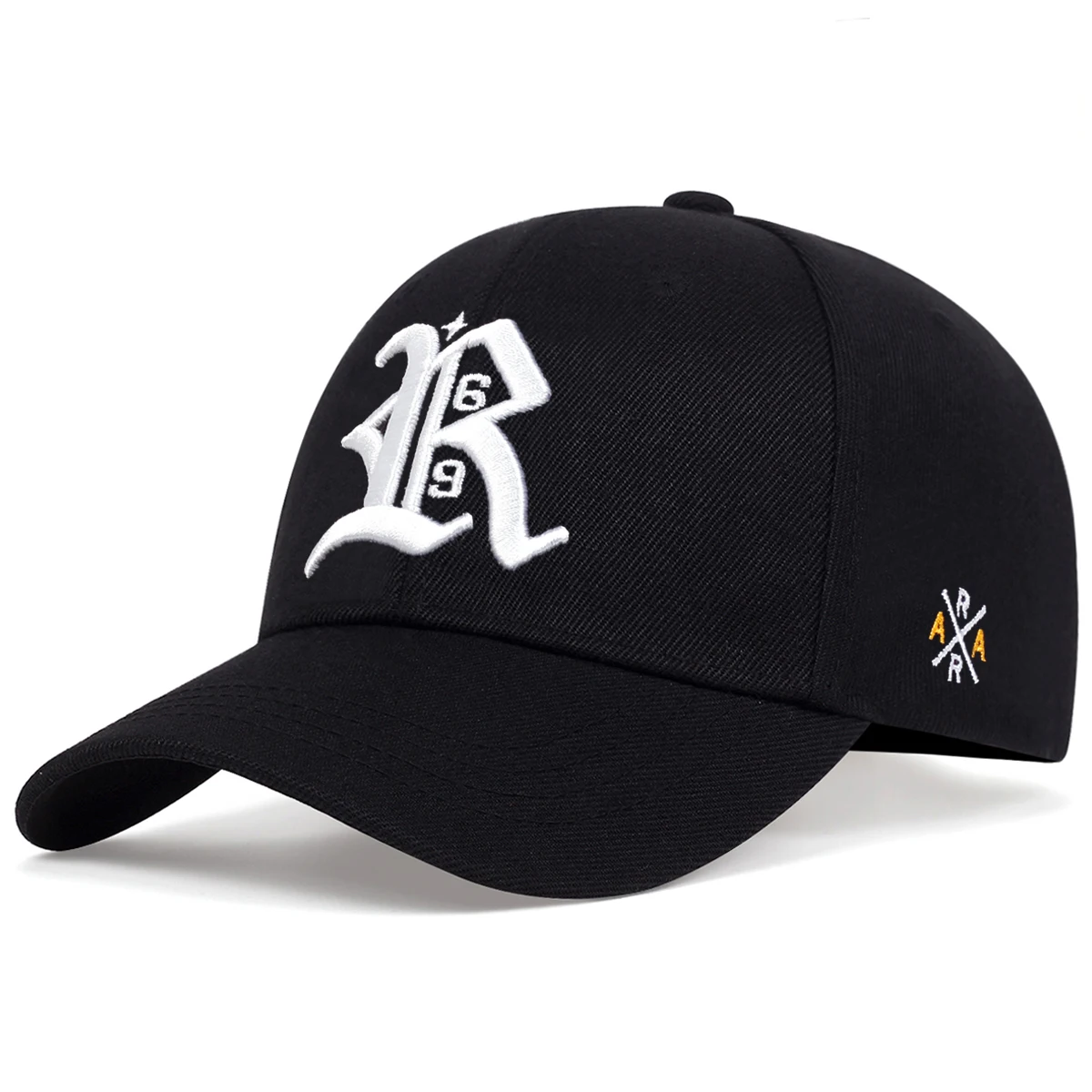 Șapcă de baseball pentru bărbați, cu litere R, stil hip hop, pentru femei, casual, snapback, brodat, maree, pălării de soare, șepci sport în aer liber_voghion.com