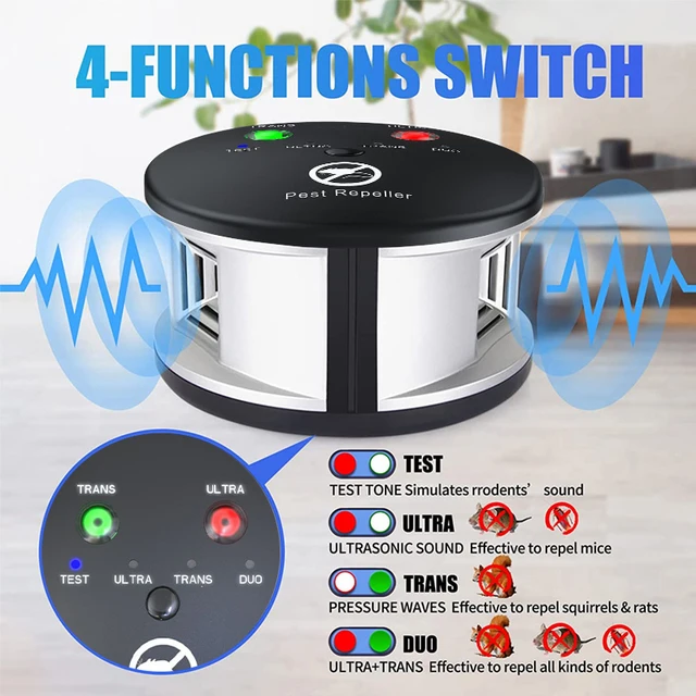 Új Elektronikus Ultrahangos Kártevőirtó -Repelle Patkány Szúnyog Egér Rovar Rágcsáló Csótány -Visszatelepítő Otthoni Usa/Eu Dugóhoz - Image 4