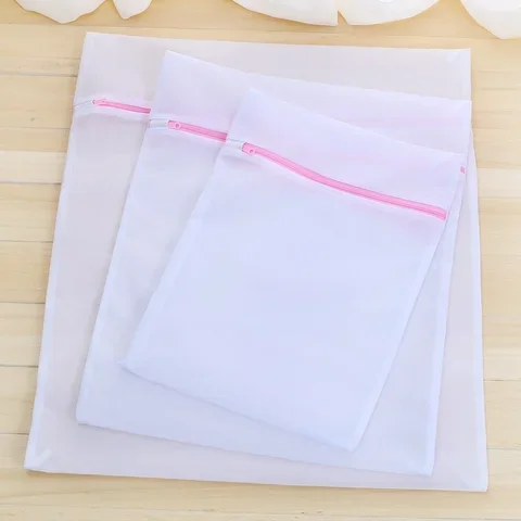 

Mesh Laundry Wash Bags 5 Size Zippered Foldable Delicates Lingerie Bra Socks Underwear Washing Machine Clothes Protection Net
