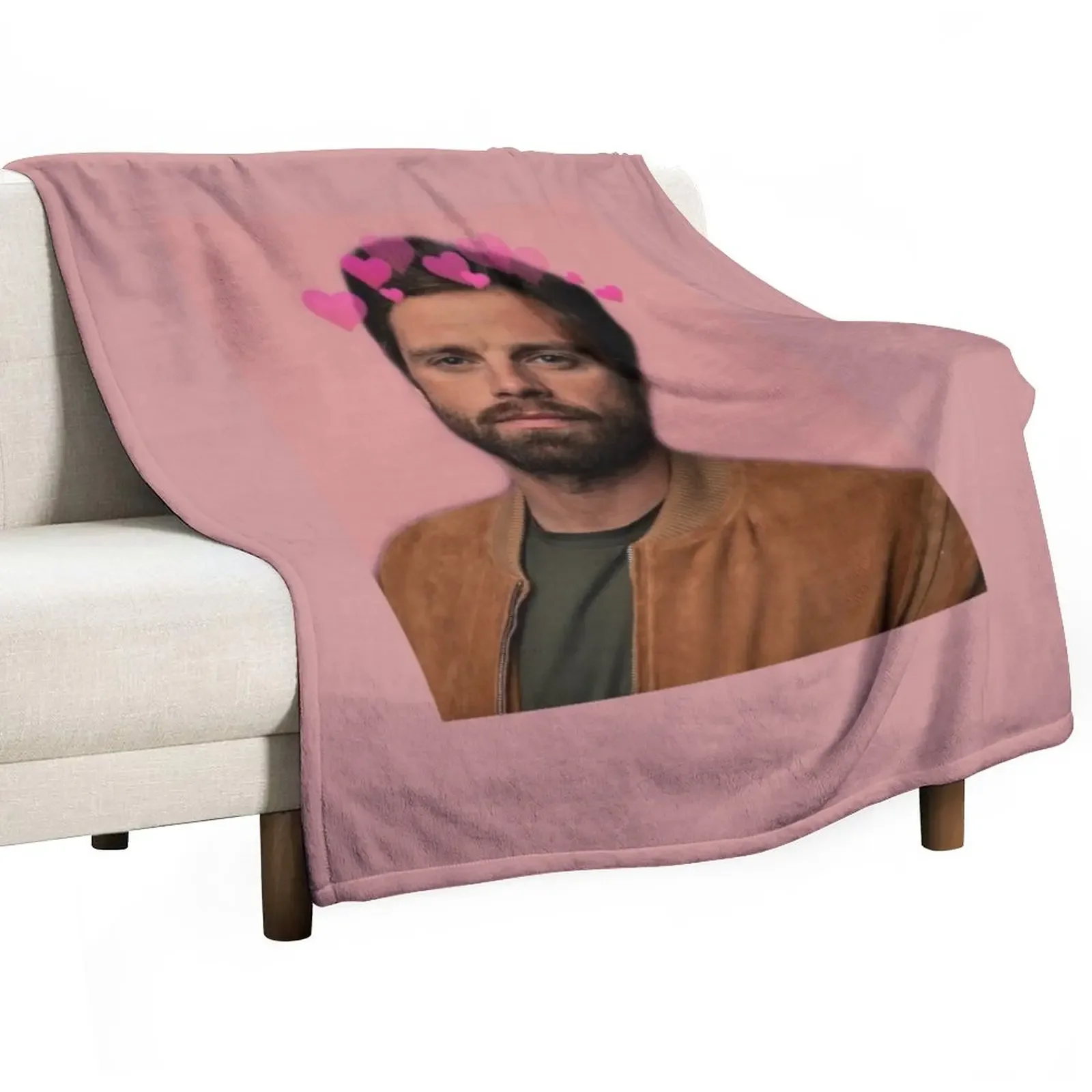 

Sebastian Stan Throw Blanket Warm Beautifuls Nap Blankets