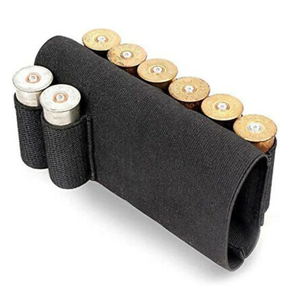 

8 Round 12/20 Gauge Outdoors Hunting Buttstock Shell Holder ,Ammo Pouch Holster For Hunting Military Shotgun Accessories