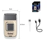 Kemei Mobile Electric Foil Head Shaver Mini Rechargeable Cordless Travel Razor Portable One Blade Wet Dry Men Shaving Machine 6