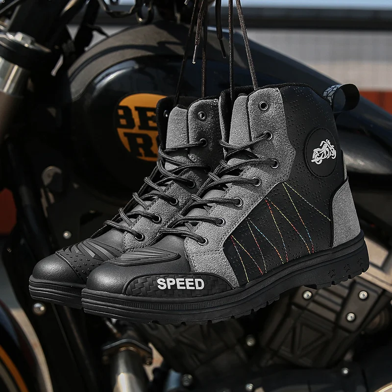 

2023 Men's Motocross Boots Professional Off-Road Vehicle Botas Motobiker Riding Boots Motorcycle Shoes Men Botas Moto shoes