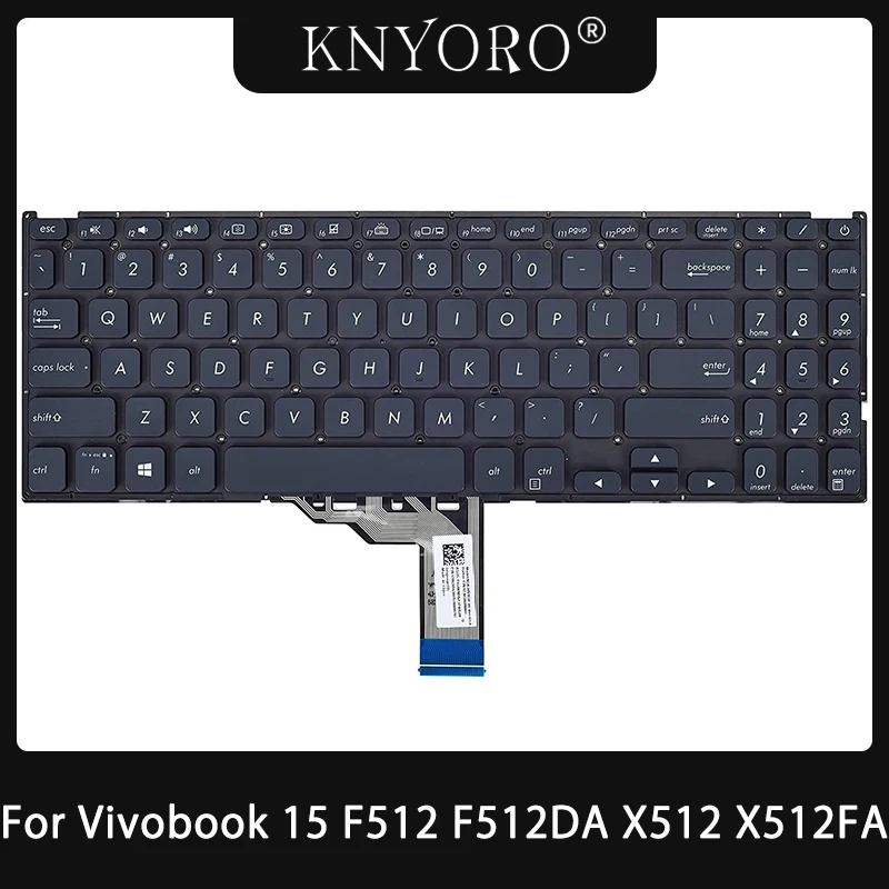 US Layout Backlit Keyboard for Asus Vivobook 15 F512 F512DA F512JA