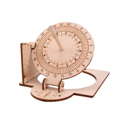 Children's DIY Science Experiment Kit - Educational STEM Toy with Physics Projects (Wooden sundial)