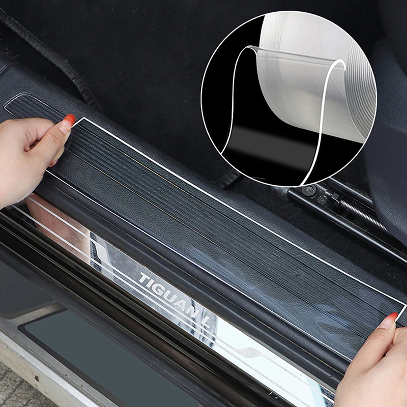 Transparent Anti-Scratch Car Door and Trunk Sill Protector Film