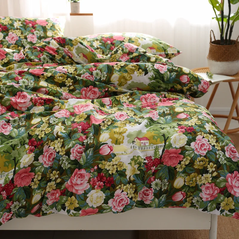 Cilected Autumn Winter 100 Cotton Thickened Quilt Cover 1pc Vintage