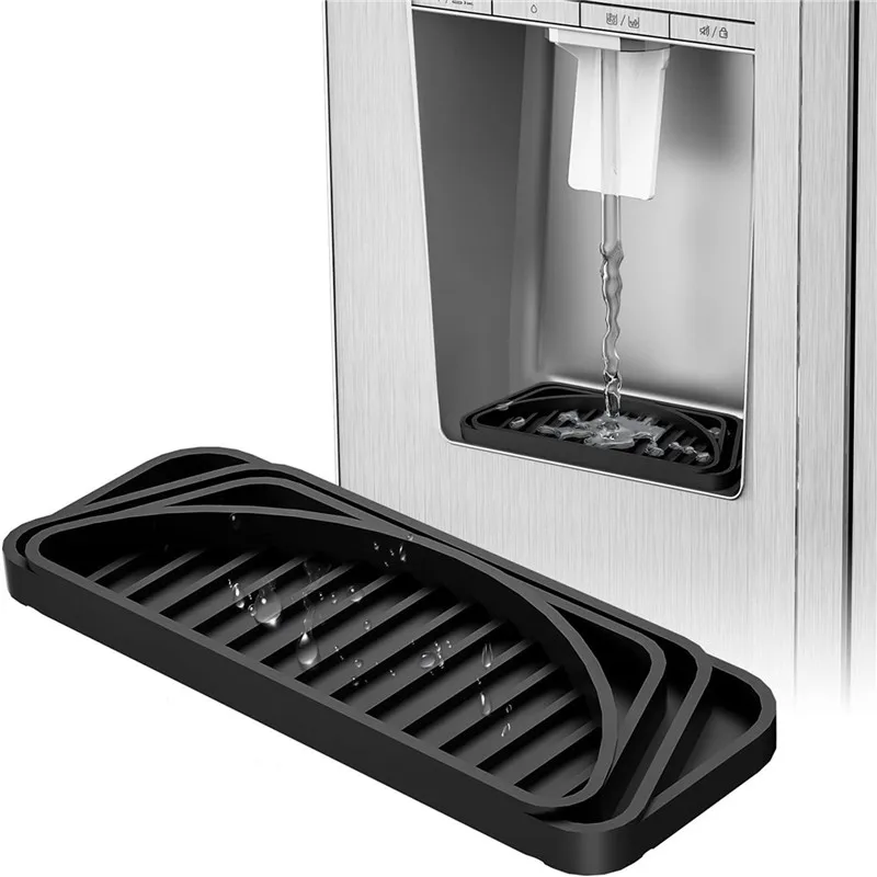Drainage Leakproof Drip Pan Food Grade Silicone Water Catcher Tray Refrigerator Drip Pan Silicone Material For Fridges 3