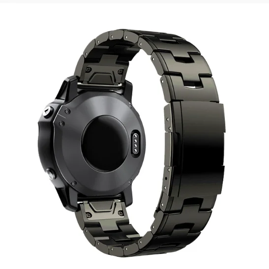 Premium Titanium Metal Watch Band Bracelet with Quick Fit 22mm/26mm Strap Adjustment