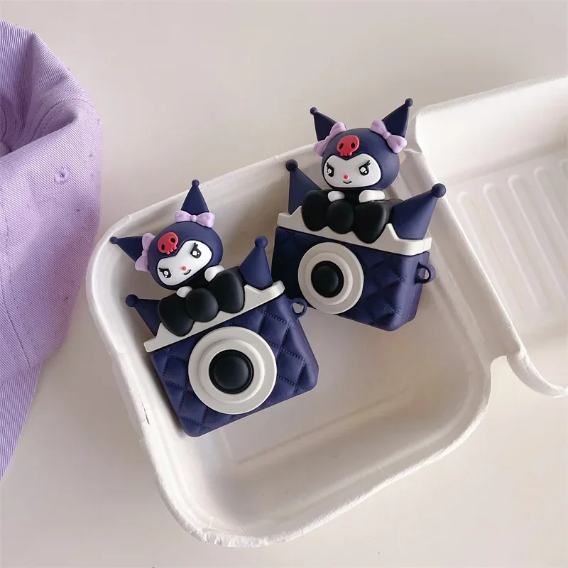 Kuromi Per Custodia Airpods Pro 2, Fotocamera 3D Per Custodia Airpods 3 2021, Custodia Protettiva In Silicone Per Auricolari Per Airpods Pro/Airpods 1