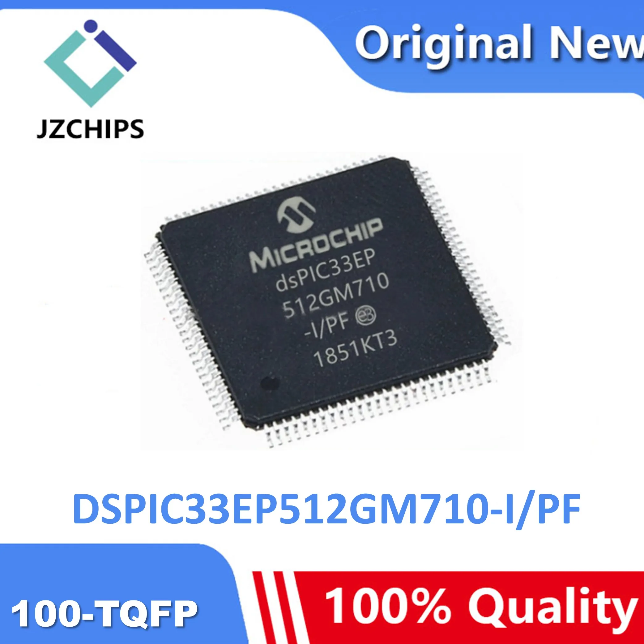 

DSPIC33EP512GM710-I/PF IC MCU 16BIT 512KB FLASH 100-TQFP New & Original