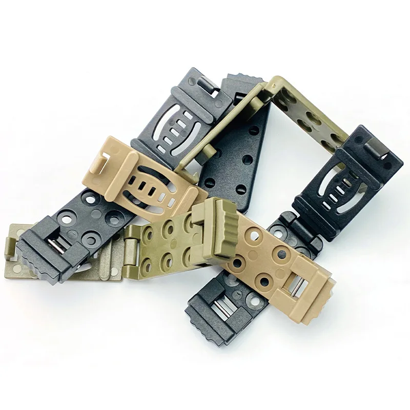 1pair Molle Clips Tactical Molle Attachment for Universal Knife Sheath  Magazine Pouch Back Clips Clamp Outoor Tool Accessory