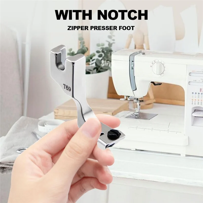 Hot Selling-Adjustable Invisible Zipper Guide Presser Foot For Sewing Machine, New Zipper Foot For Sewing Machine Accessori