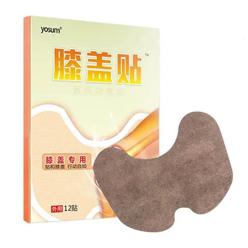 12pcs/bag Joint Pain Relieving Chinese Herbal Plaster Medical Moxa Knee Patch Muscle Body Rheumatoid Arthritis Pain Relief